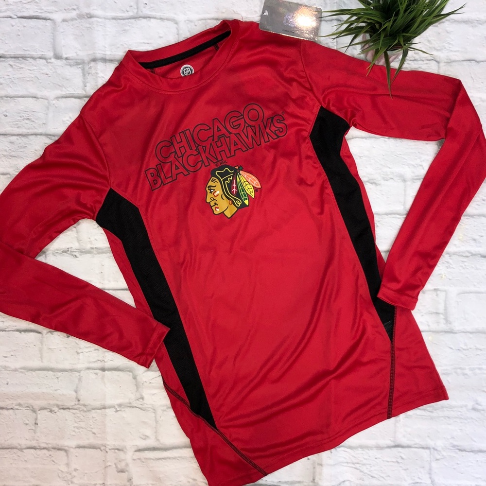NWT Chicago Blackhawks Long Sleeve Shirt Men’s SM